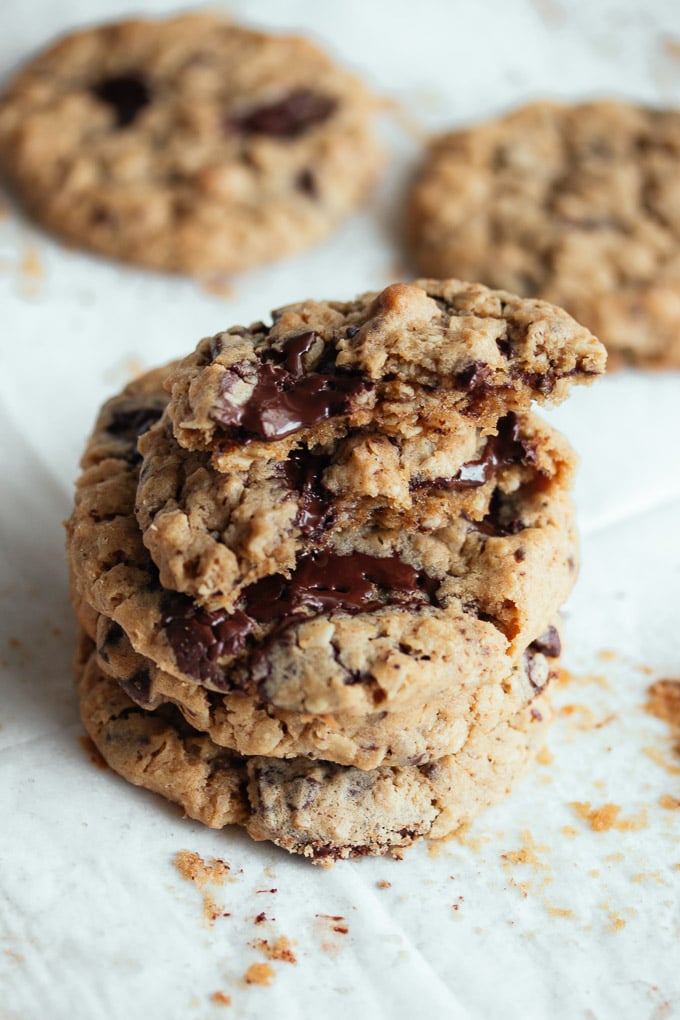 Peanut Butter Oatmeal Chocolate Chip Cookies