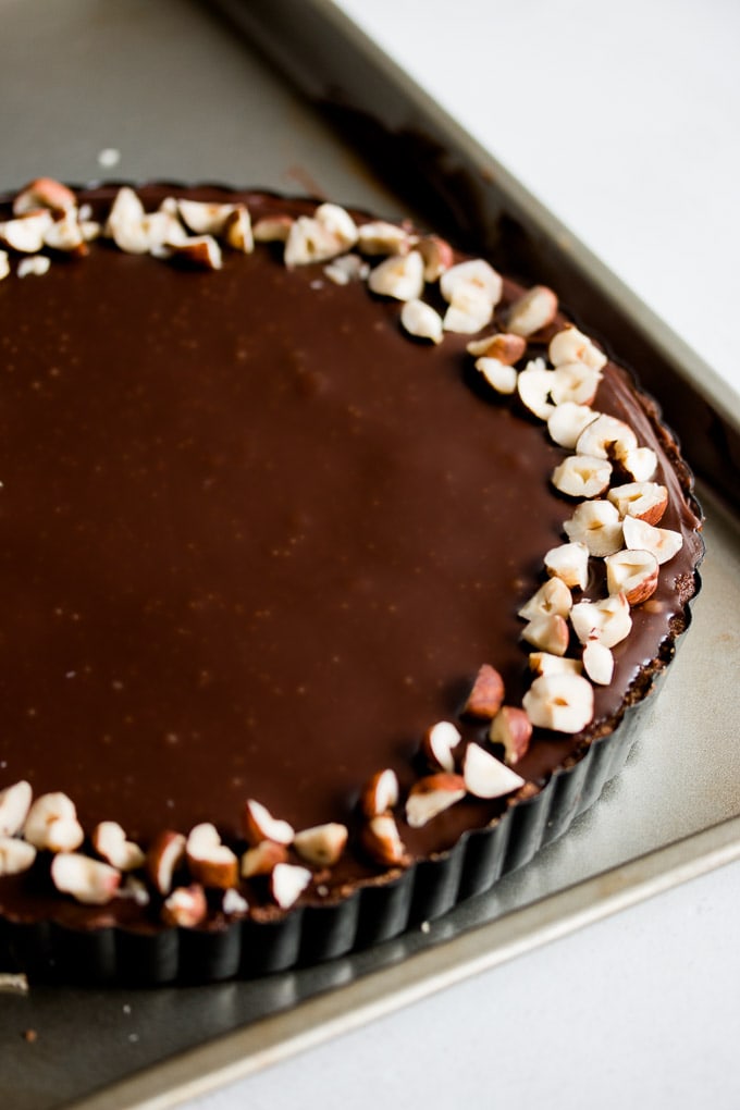 Chocolate Banana Tart with Nutella