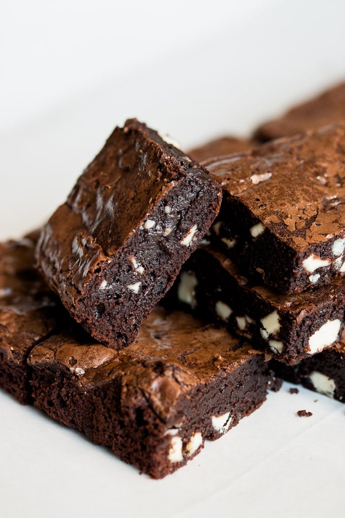 White Chocolate Chip Brownies - Pretty. Simple. Sweet.