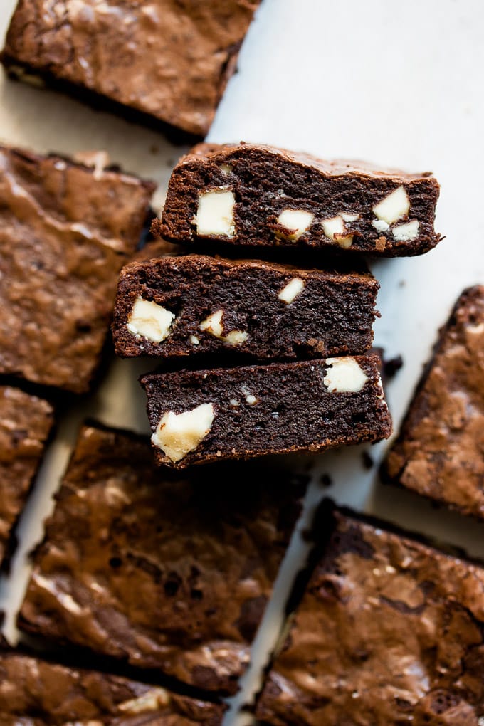 White Chocolate Chip Brownies - Pretty. Simple. Sweet.