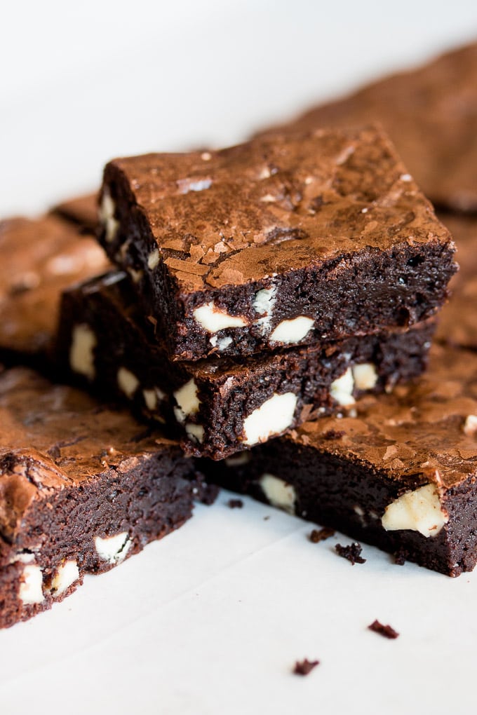 White Chocolate Chip Brownies - Pretty. Simple. Sweet.