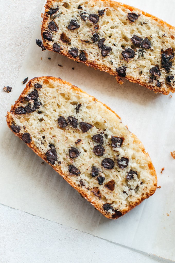 Chocolate Chip Espresso Cake with Cheesecake Filling - Food By The Gram