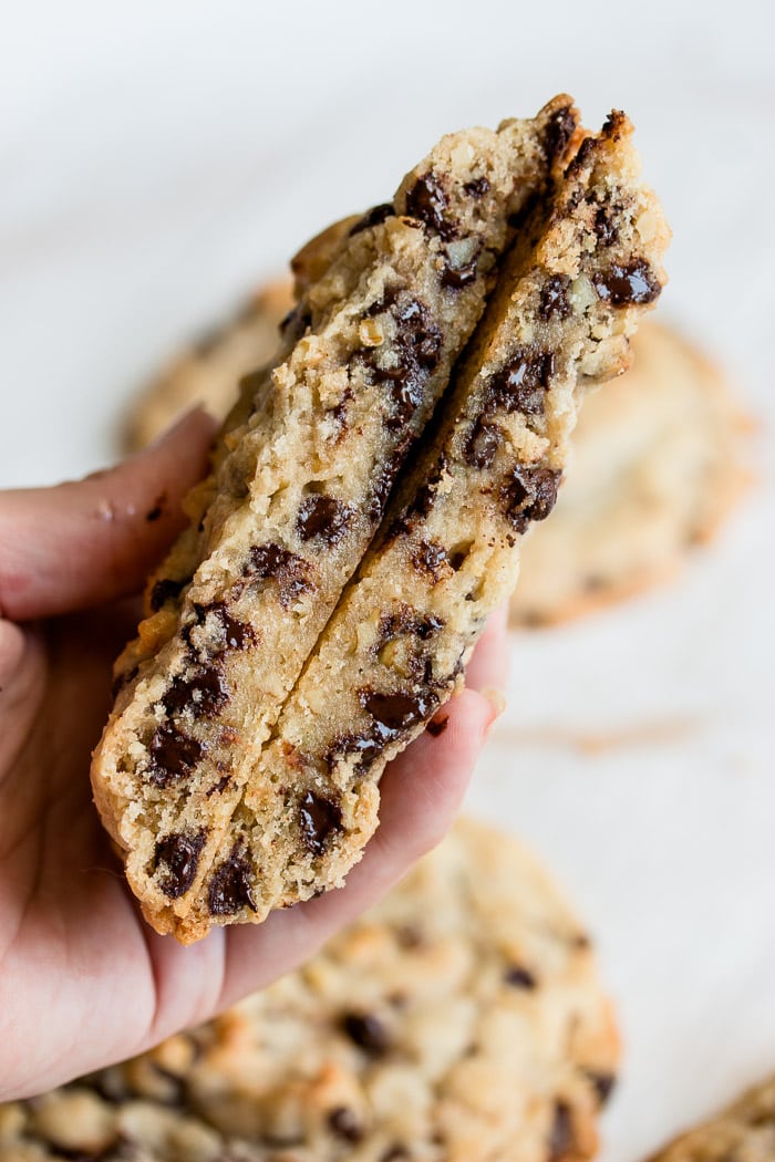 Chewy Giant Chocolate Chip Cookies Pretty. Simple. Sweet.