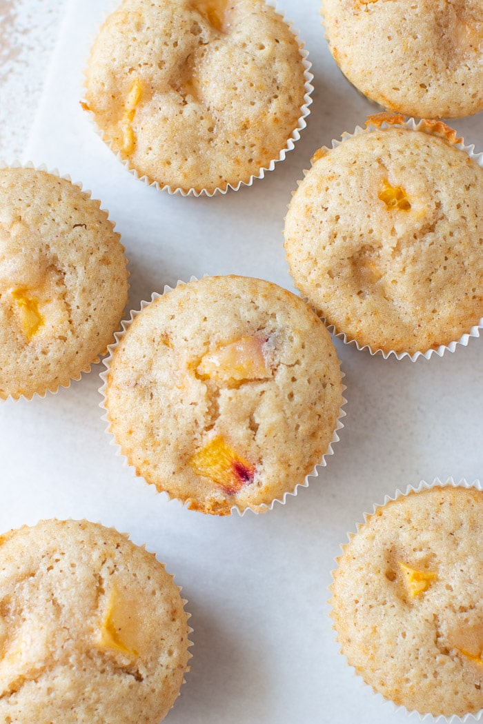 Amazing Peach Muffins Pretty. Simple. Sweet.