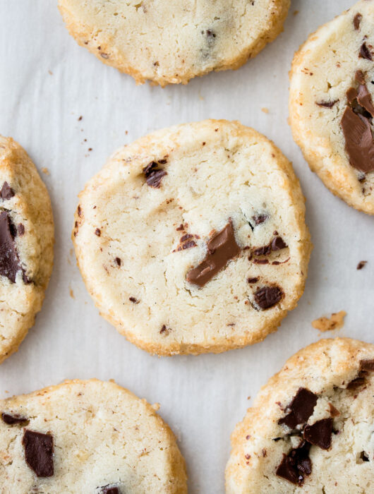 Chocolate Chip Shortbread Cookies