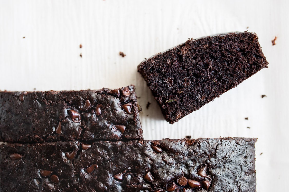 Moist and Delicious Chocolate Zucchini Cake - Pretty. Simple. Sweet.