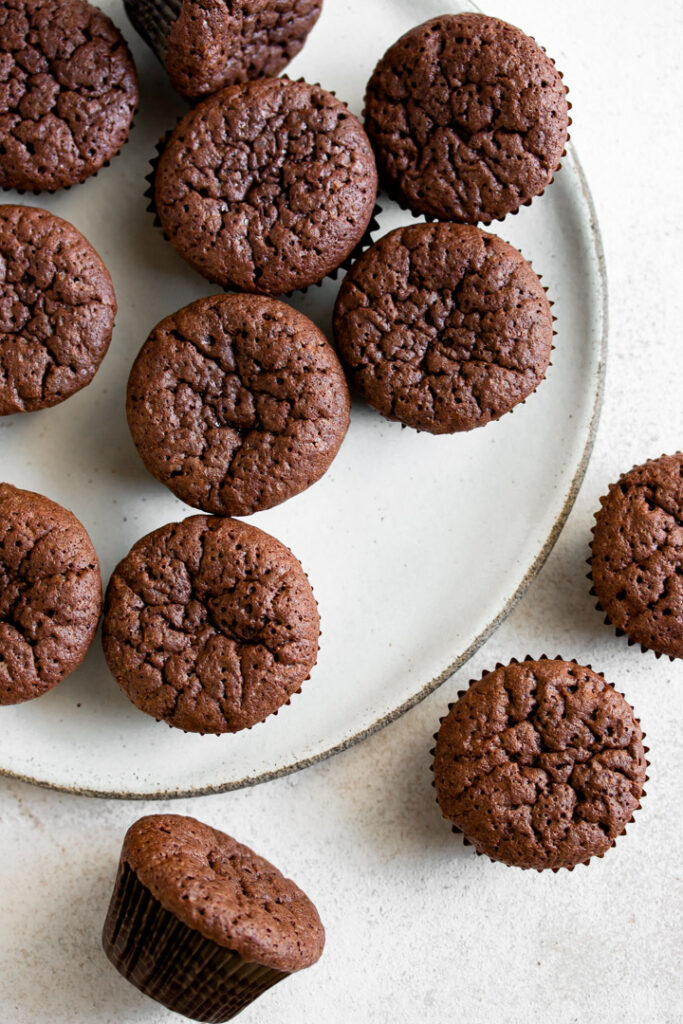 Bite-Sized Chocolate Brownies in a Muffin Tin - The Toasted Pine Nut