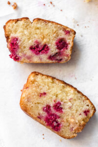 White Chocolate Raspberry Loaf Cake - Pretty. Simple. Sweet.