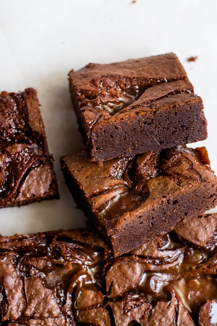 Fudgy Caramel Brownies Pretty. Simple. Sweet.