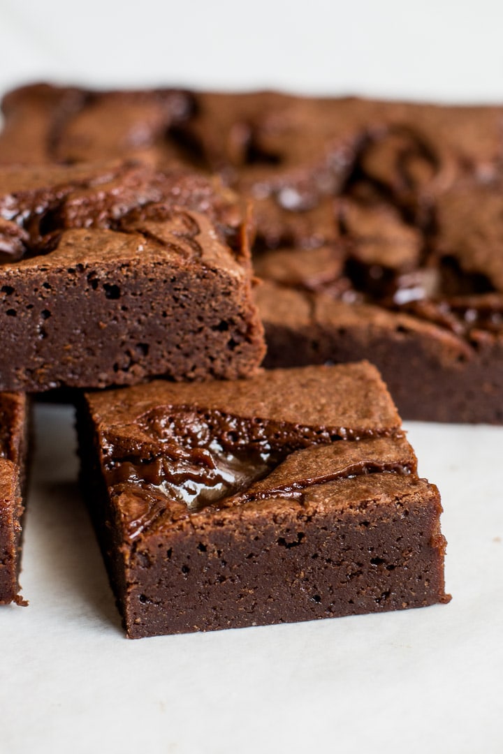 Fudgy Caramel Brownies Pretty. Simple. Sweet.