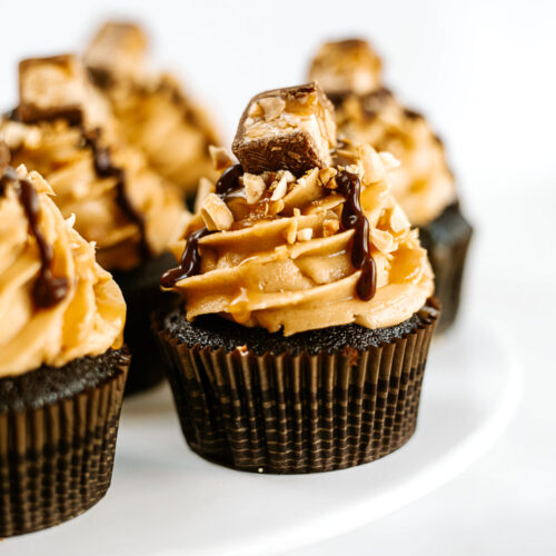 Ultimate Snickers Cupcakes - Pretty. Simple. Sweet.