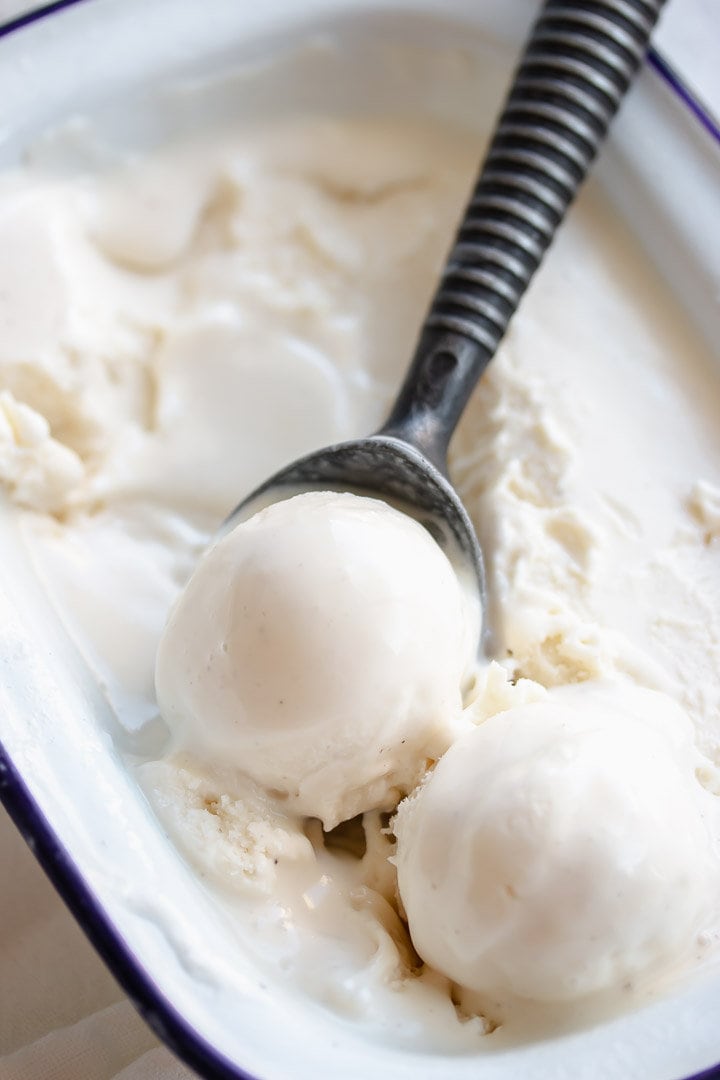 How to Make Vanilla Ice Cream in a Stand Mixer