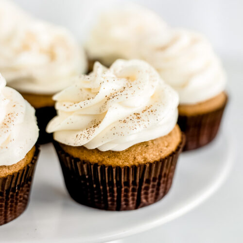 Moist Pumpkin Cupcakes With Creamy Frosting