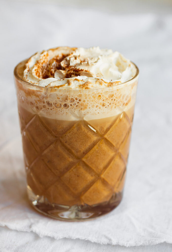 Iced Pumpkin Spice Latte - A Cozy Kitchen