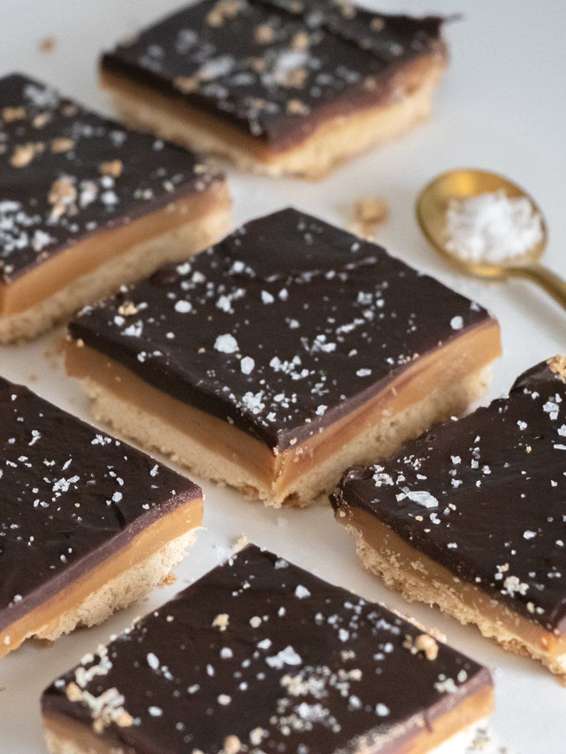 Salted Caramel Shortbread Bars - Pretty. Simple. Sweet.