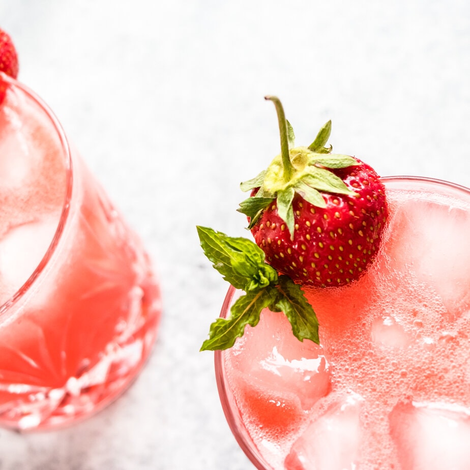 Strawberry Gin Refresher Pretty. Simple. Sweet.
