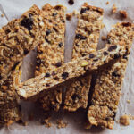 blueberry pancake inspired protein granola bars