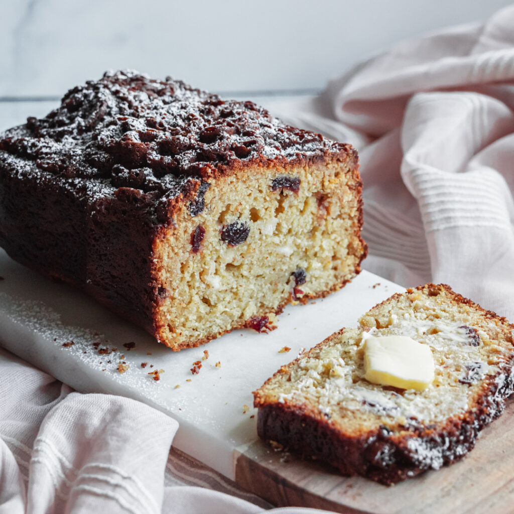 Blood Orange Cranberry Quick Bread - Pretty. Simple. Sweet.