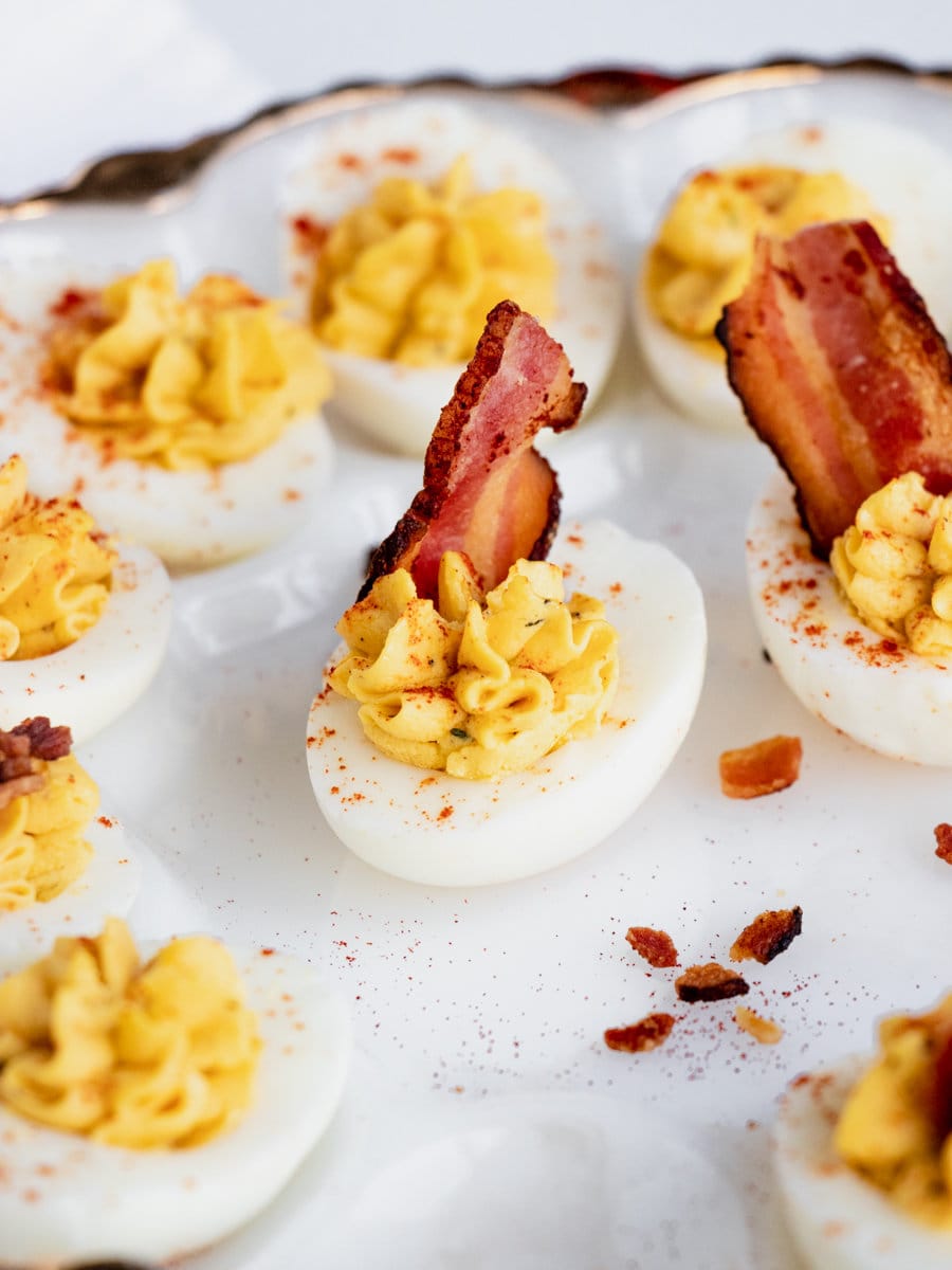 BEST Deviled Eggs (Easy!) - Pretty. Simple. Sweet.