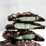 mint chocolate cheesecake cookies