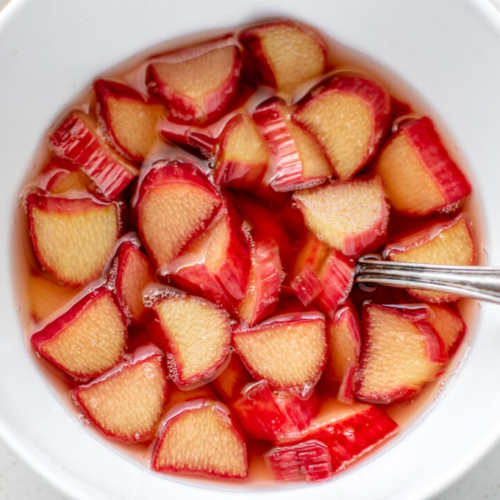 Quick Pickled Rhubarb (in an hour!) - Pretty. Simple. Sweet.