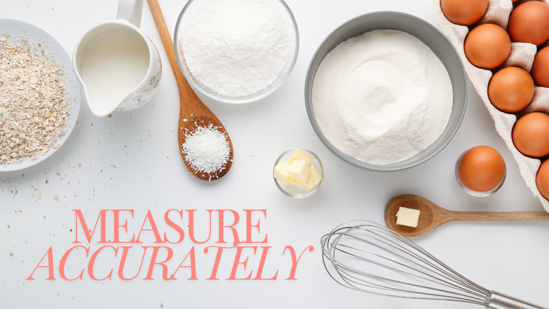 The words measure accurately along with ingredients scattered around the edges of the image.