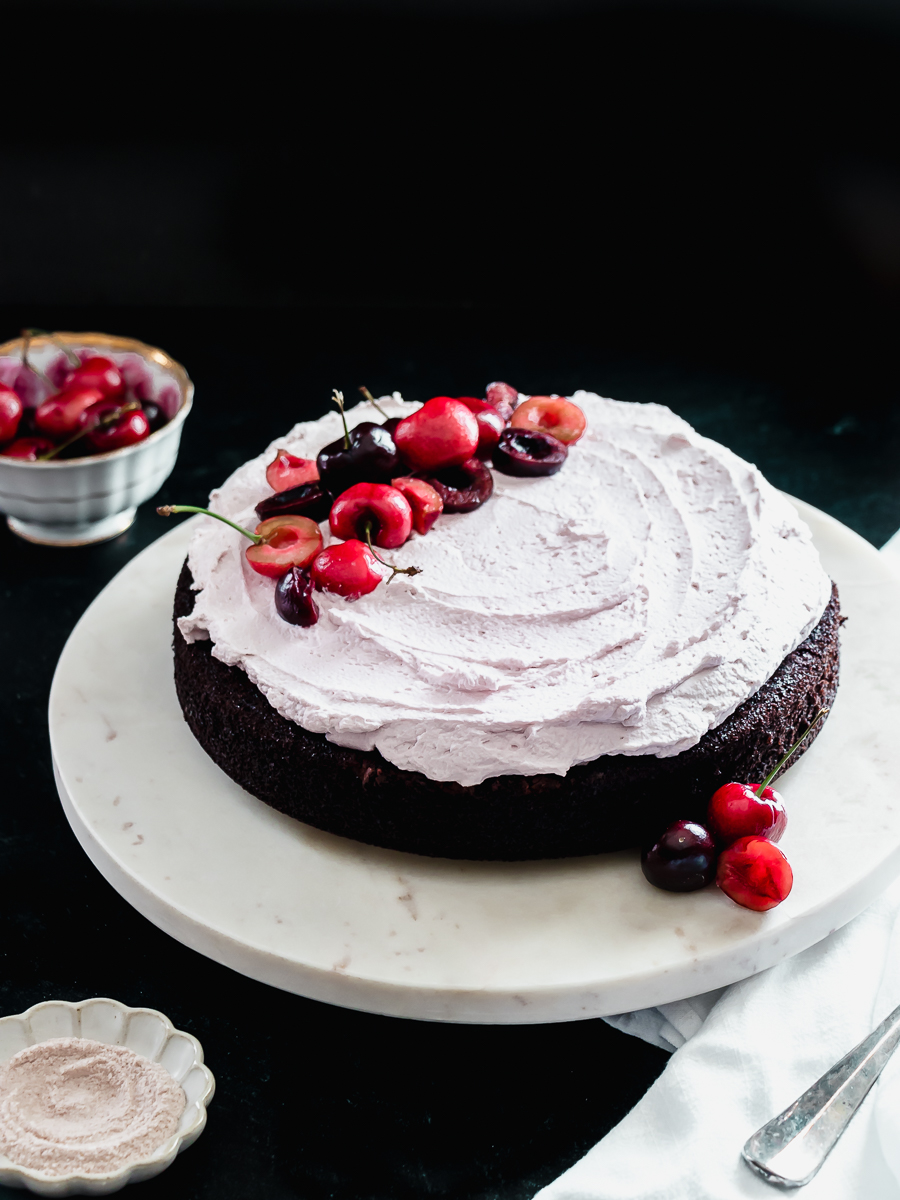 Chocolate Cherry Garcia Cake - Pretty. Simple. Sweet.